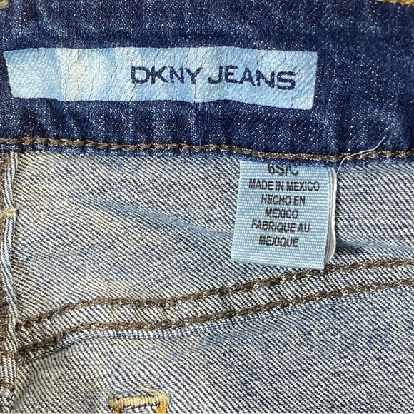 DKNY Soho Jean's Women's Sz 6 Blue Mid Rise Bootcut Boho Western Stretch Denim - Picture 5 of 15